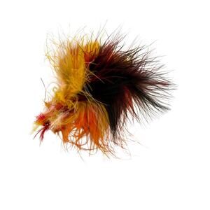 Vintage Dyed Feather Brooch